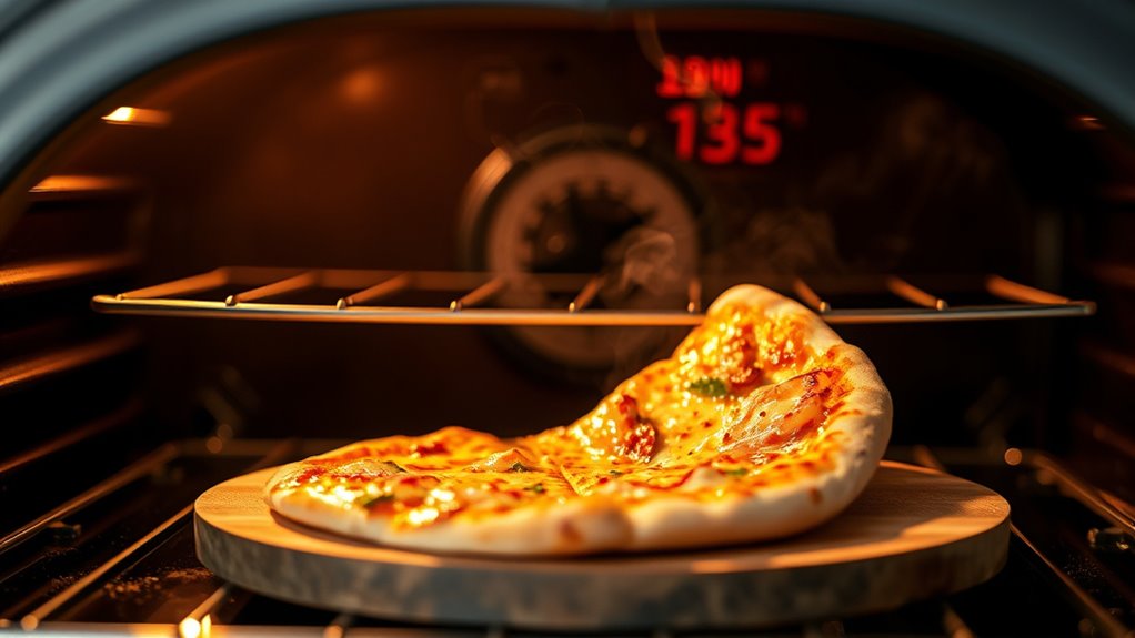 perfect crispy reheated pizza