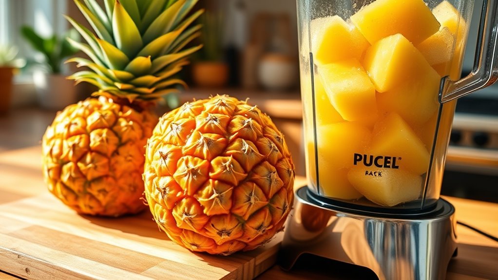 pick ripe fragrant pineapple