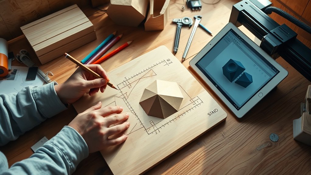 plan sketch cut assemble