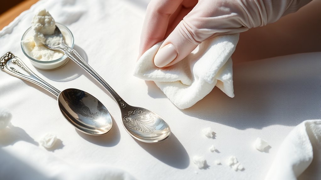polish silver utensils properly