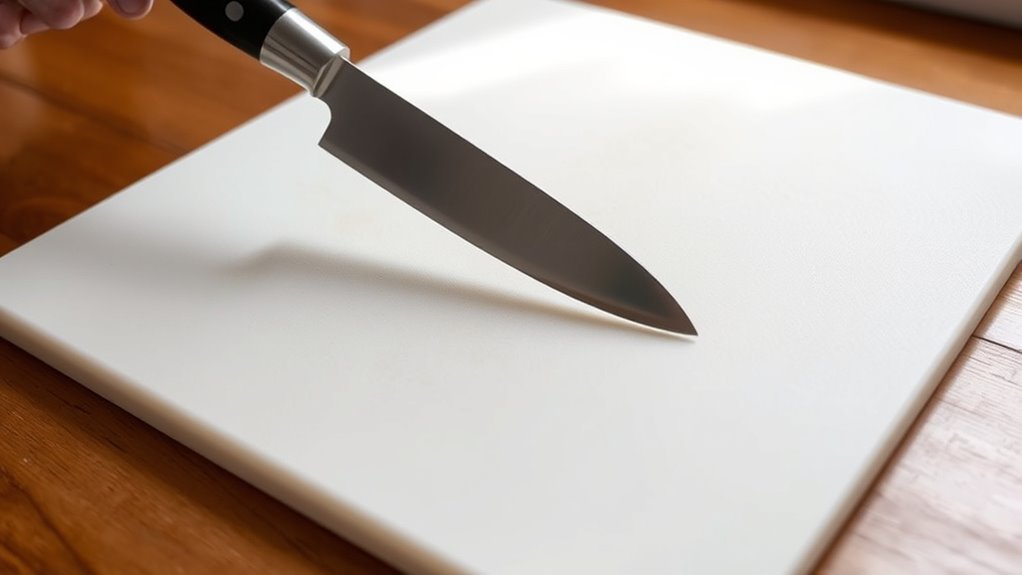 poly cutting boards and knife wear