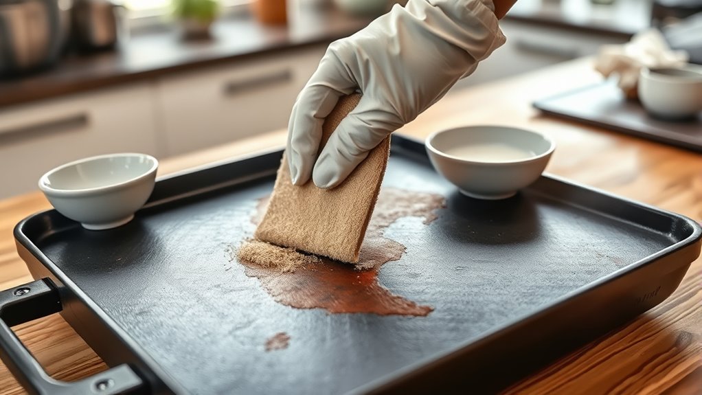 preheat oil for cleaning