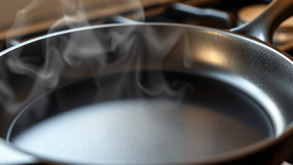 preheat skillet evenly