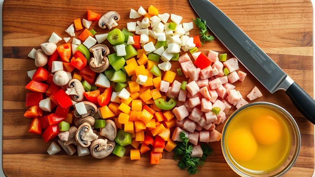 prep ingredients for even cooking