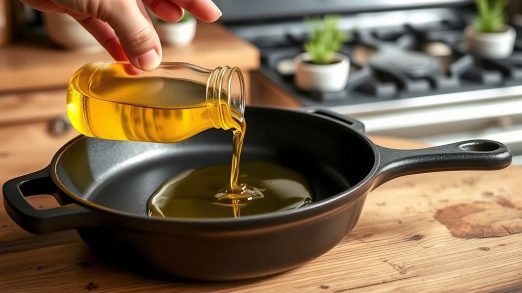 prepare and heat pan