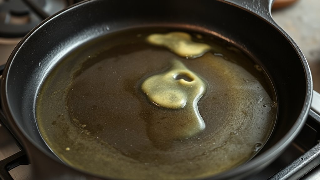prepare skillet for eggs
