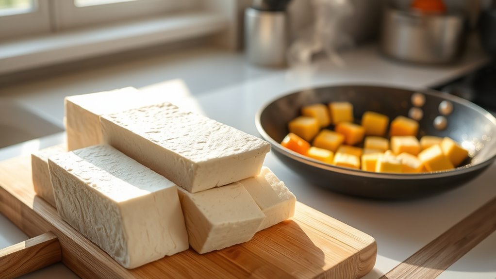 press to dry crisp tofu