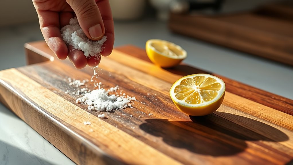 proper wood cutting board cleaning