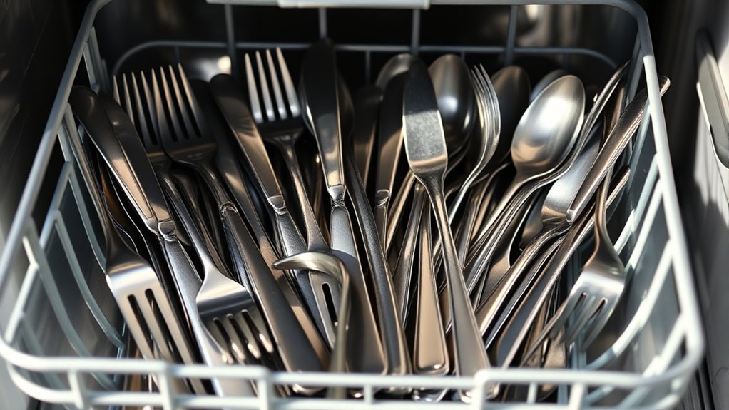 properly load utensils safely