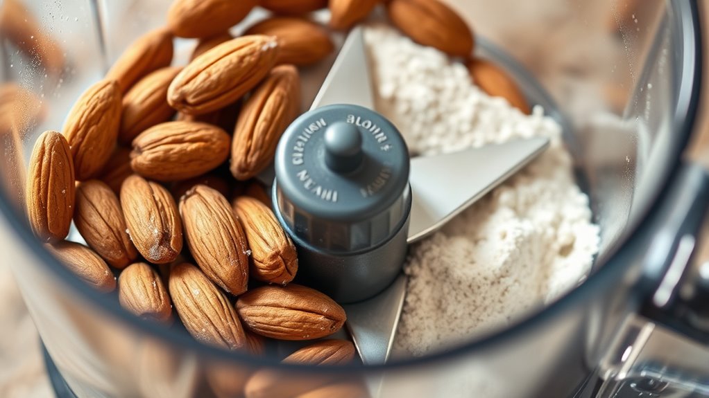 pulse almonds to flour