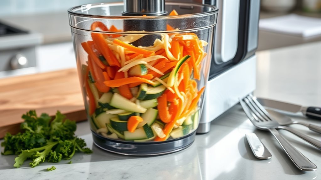 quick uniform ingredient shredding