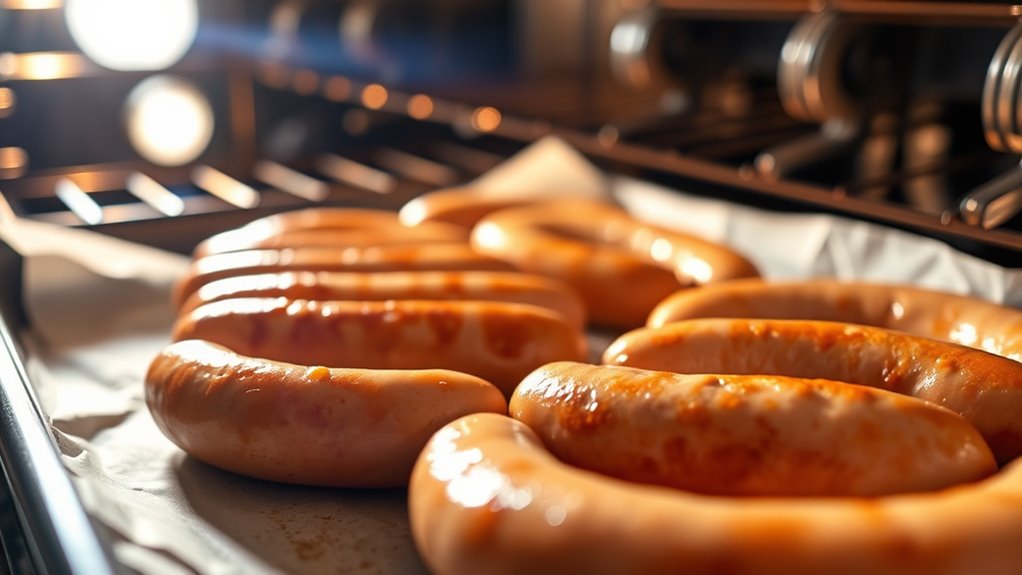 reheat sausages evenly thoroughly