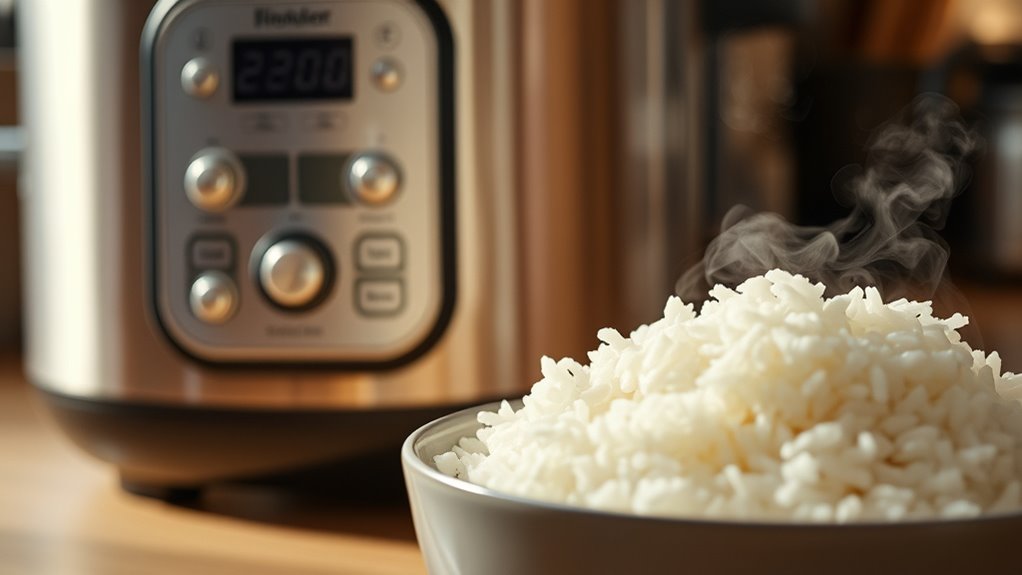 rice cooker temperature range