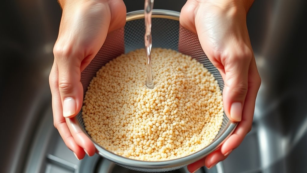 rinse quinoa thoroughly first
