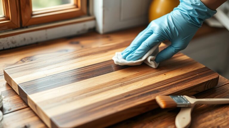 safe cutting board staining