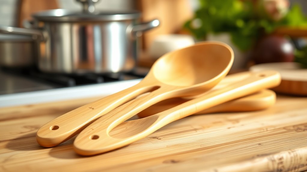 safe durable bamboo utensils