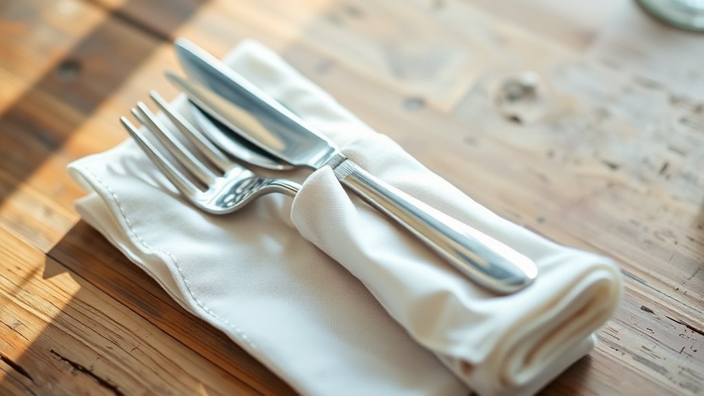 sanitary organized elegant serving
