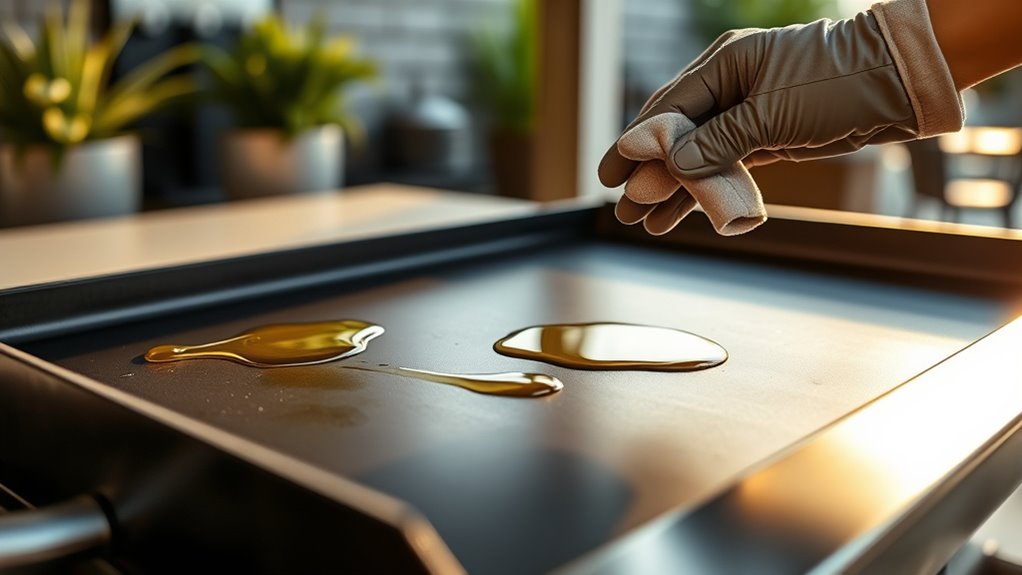 seasoning blackstone griddle