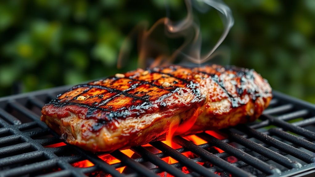 set grill to medium high