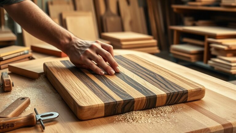 seven step cutting board craft