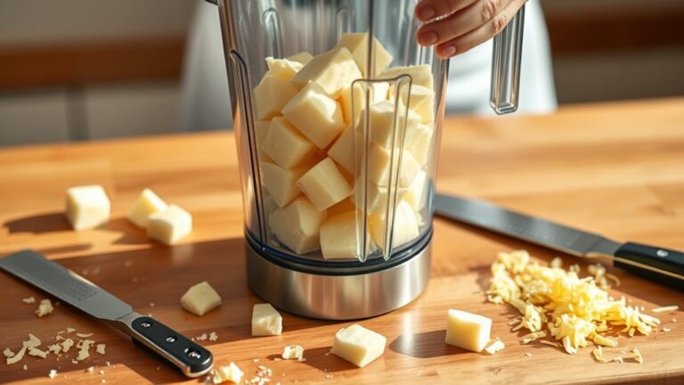 shred cheese using blender