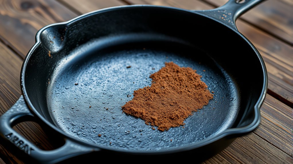 spot rust on skillet