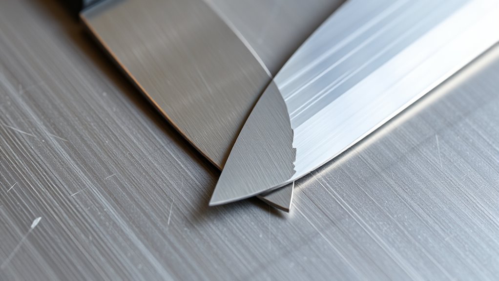 stainless steel dulls knives