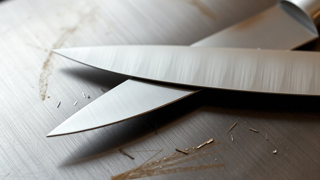 stainless steel dulls knives
