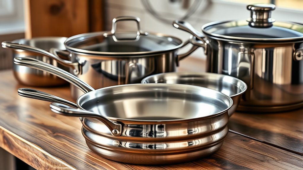stainless steel with nonstick