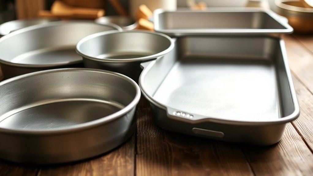 standard cake pan sizes