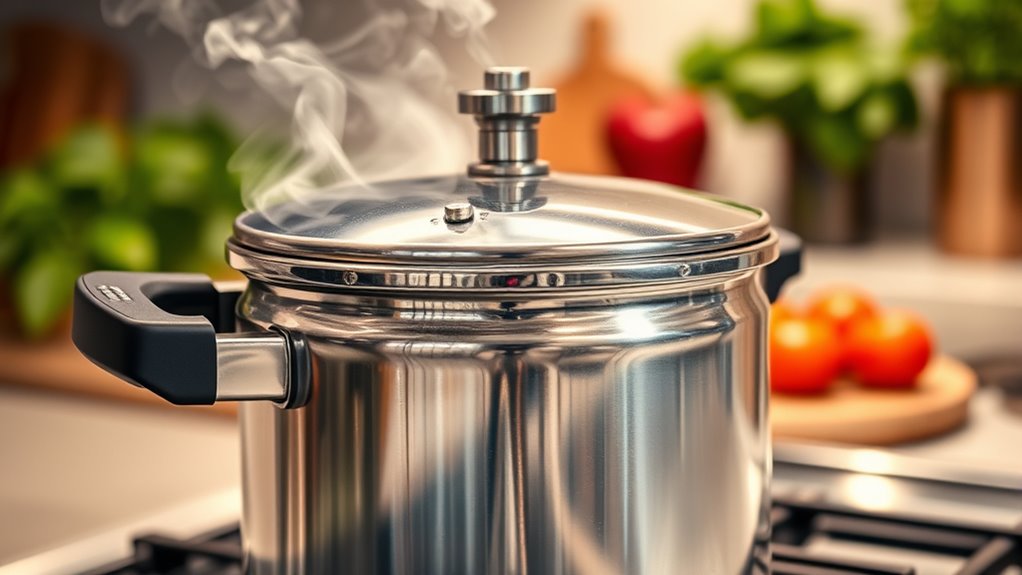 steam pressure accelerates cooking