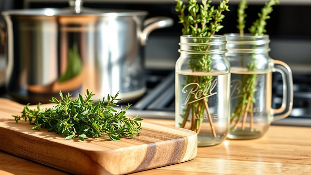 store thyme properly to prolong freshness