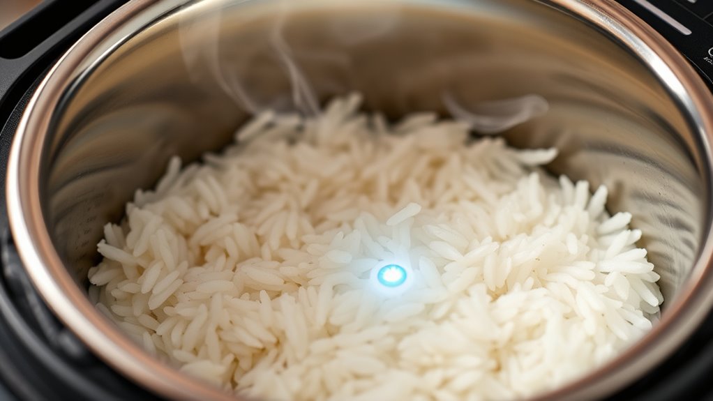 temperature based rice cooking
