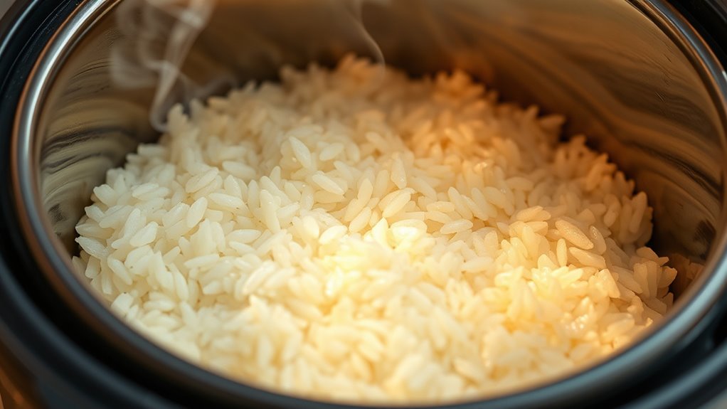 temperature controls rice texture