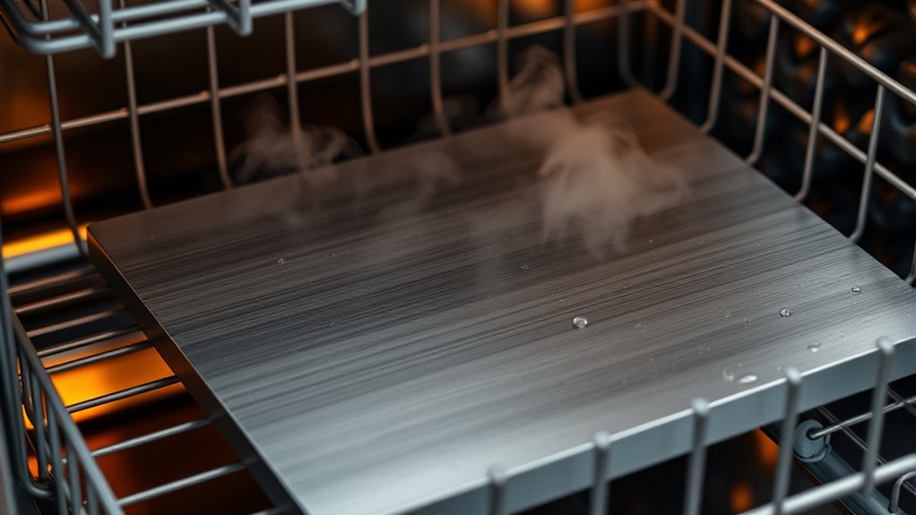titanium withstands dishwasher heat