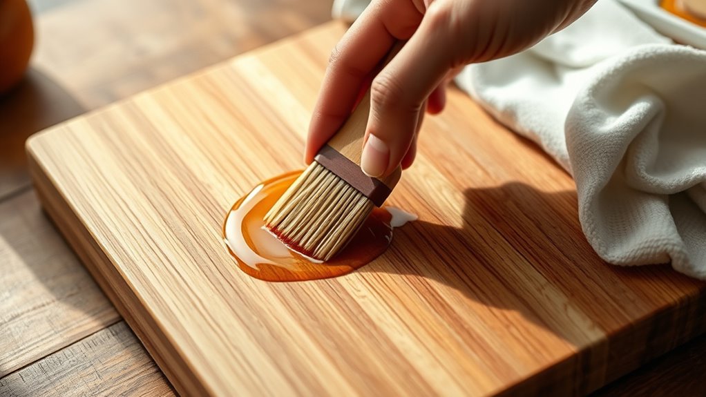 use clean cloth for even oiling