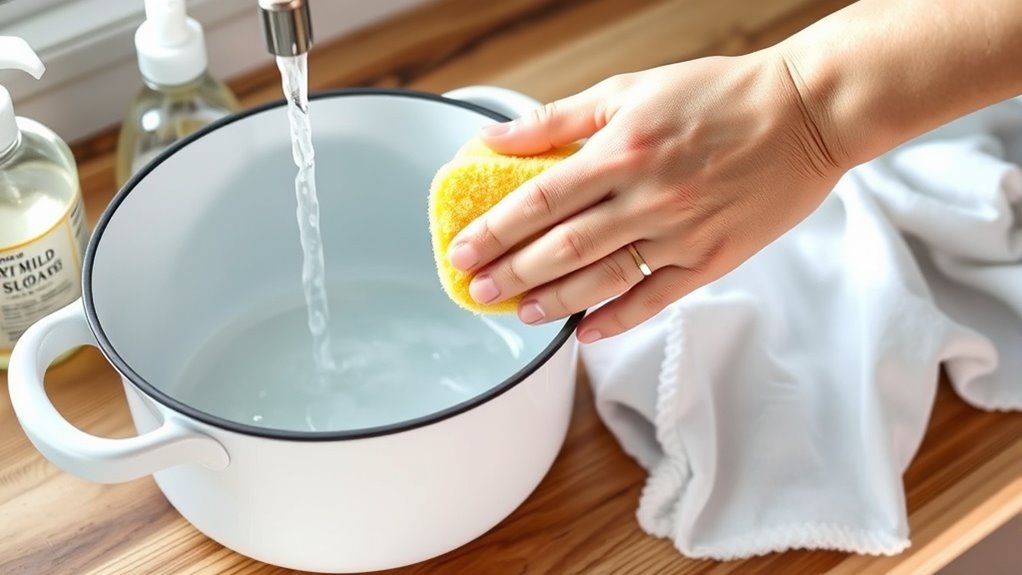 use gentle utensils consistently