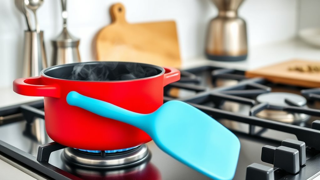 use medium heat cautiously