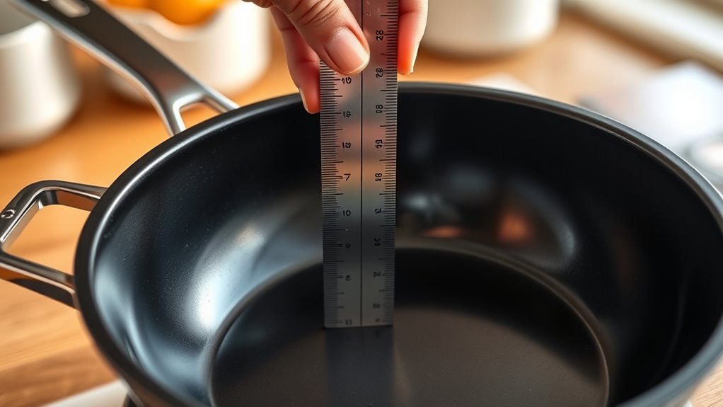 use ruler for depth