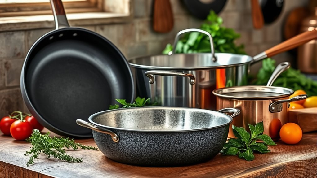 variety of quality cookware