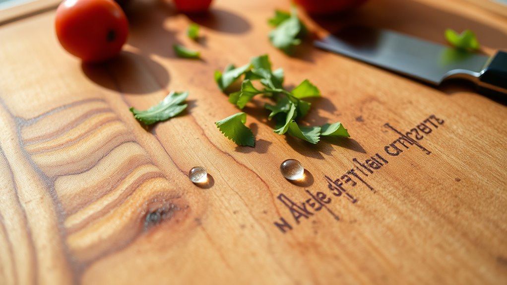 wood absorbs bacteria safely