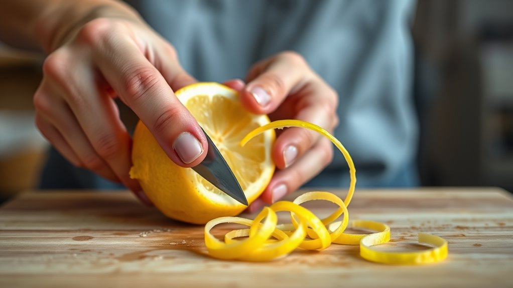 zesting lemon without tools